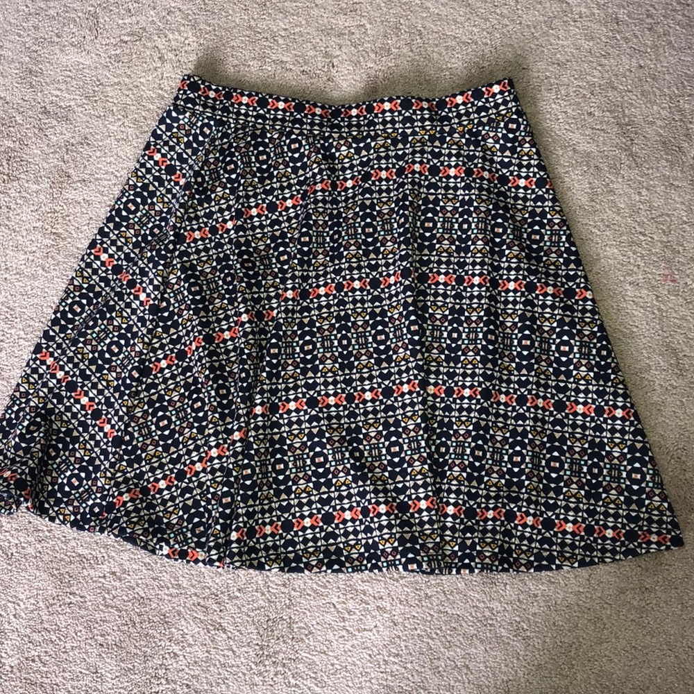 H&M patterned skater skirt